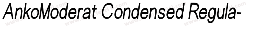 AnkoModerat Condensed Regula字体转换